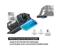 SAMSUNG Jet 75E Complete VS20B75CR5 - Draadloze bezemstofzuiger - Vermogen 200 AW - Autonomie 60 min - Wandstation - 3 borstels - thumbnail