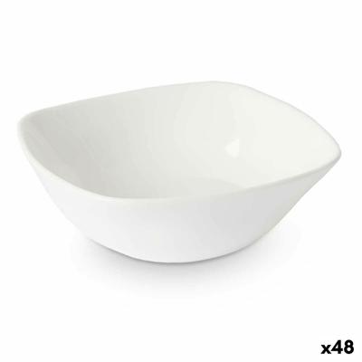 Aperitiefschaaltje Vivalto Wit Opaal glas Vierkant 11 x 4 x 11 cm (48 Stuks)