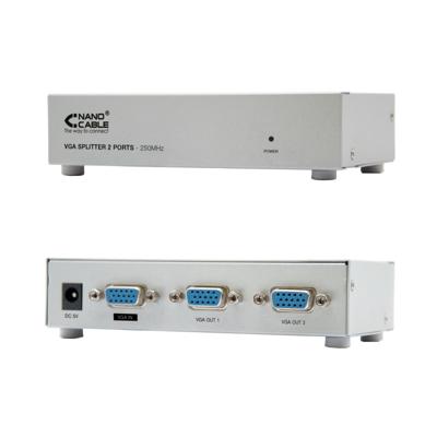 NanoCable 10.25.0002 SVGA-duplicator voor 2 monitoren met stroomvoorziening