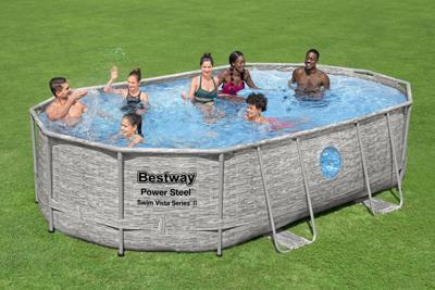 Bestway Power Steel Zwembadset 488x305x107 cm
