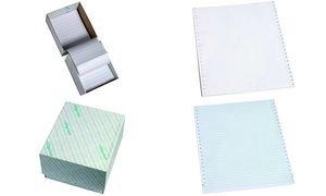 Listingpapier gelijnd, groen, doos van 2000 vel