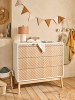 Commode met 3 lades LIGNE CHEVRONS hout - thumbnail
