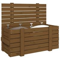 VidaXL Opbergbox 91x40,5x42 cm massief grenenhout honingbruin - thumbnail