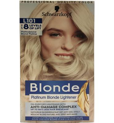 Schwarzkopf Blonde L101 Platinum Zilver Blond