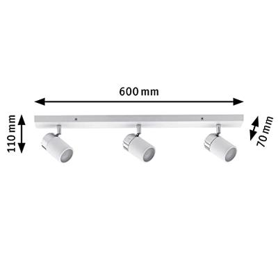 Paulmann Zyli 66713 Plafondlamp voor badkamer 30 W Wit, Chroom