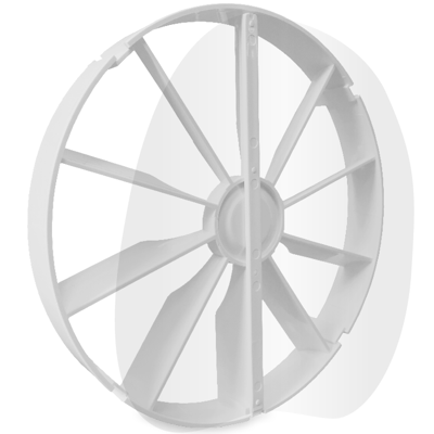 Kunststof terugslagklep Ø100mm - in kanaal (lage weestand) Kunststof terugslagklep Ø100mm - in kanaal (lage weestand)