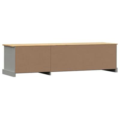 Tv-meubel VIGO 156x40x40 cm massief grenenhout grijs