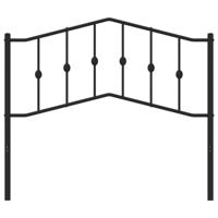 Hoofdbord 107 cm metaal zwart - thumbnail