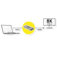 ROLINE GOLD Adapter USB Type C - HDMI, Female/Female 8K - thumbnail
