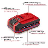 Einhell SEALED PXC Plus A1 Akku Power X-Change 4511627 Gereedschapsaccu 18 V 4 Ah Li-ion - thumbnail
