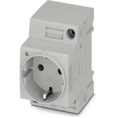 Contactdoos voor schakelkast Phoenix Contact EO-CF/UT/LED Grijs (l x b) 60 mm x 45 mm