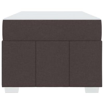 Bedframe met matras Donkerbruin 90 x 190 cm Stof