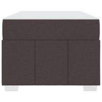 Bedframe met matras Donkerbruin 80 x 200 cm Stof - thumbnail