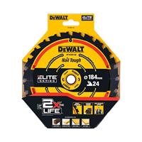 DeWALT Cirkelzaagblad voor Multimaterial | Extreme | Ø 184mm Asgat 16mm 24T - DT10302-QZ - thumbnail