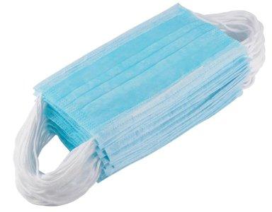 Medisch mond neusmasker blauw type ii r 3 laags %C3%A0 50st