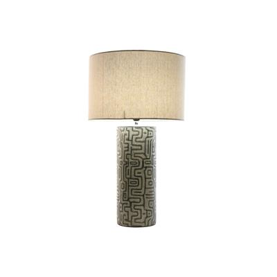 Bureaulamp Home ESPRIT Linnen Keramisch 42 X 42 X 73 cm