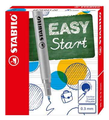 Stabilo easyoriginal 20 navullingen fine - blauw