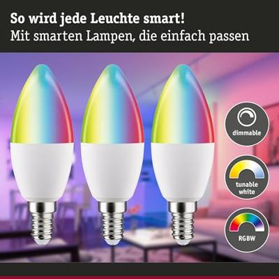 29152 Paulmann Home LED-lamp E14 Energielabel: F (A - G) 5 W RGBW Mat 29152 Paulmann Home LED-lamp E14 Energielabel: F (A - G) 5 W RGBW Mat