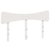 Bedframe zonder matras massief grenenhout wit 140x200 cm - thumbnail