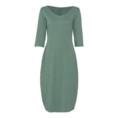 Jersey jurk van bio-katoen in tulpmodel zijzakken, antraciet 42 Jersey jurk van bio-katoen in tulpmodel zijzakken, antraciet 42