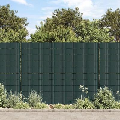 VidaXL Tuinschermen 4 st 35x0,19 m pvc matgroen