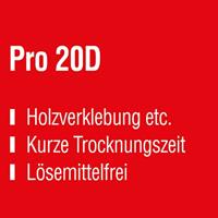Soudal houtlijm (supersnel) Pro20D, flacon 750gr. - 108767 - thumbnail