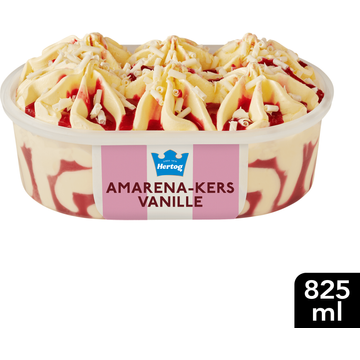 Hertog IJs IJssalon AmarenaKers Vanille 825 ml bij Jumbo