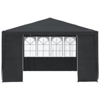 Partytent met zijwanden professioneel 90 g/m 4x4 m antraciet - thumbnail