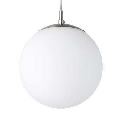 Eglo HanglampRondo glas 20cm metaalgrijs met wit - 85261