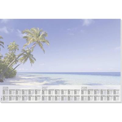 Sigel H6470 Bureau onderlegger Papier Palmenstrand (b x h) 59.50 cm x 41 cm 2026, 2027, 2028 30 vellen Sigel H6470 Bureau onderlegger Papier Palmenstrand (b x h) 59.50 cm x 41 cm 2026, 2027, 2028 30 vellen