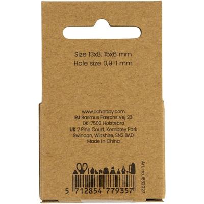 Creativ Company Kralen van agaat, d 13+15 mm, gatgrootte 0,9-1 mm, ca. 28 stuk, helder groen, 28 stuk/ 1 doos