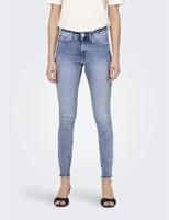 Only Onlblush Mid Sk Ank Raw Dnm Rea694 Noos 15263454 Skinny Fit Medium Blue Denim - thumbnail