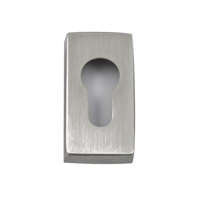 Hardbrass Cilinderrozet Shuffle rechthoek - RVS