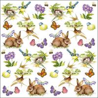 Ambiente servetten pasen paasdecoratie paastafel 3-laags 100% fsc 33x33cm - thumbnail