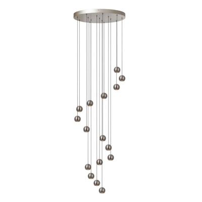 Lucide MONTANA - Hanglamp - LED Dimb. - CCT - 16x5,7W 2700K/4000K - Grijs ijzer | Premium