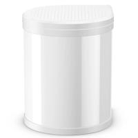 Hailo Compact-Box M 3555-001 Afvalbak 15 l Plaatstaal (Ø x h) 285 mm x 355 mm Wit 1 stuk(s) - thumbnail