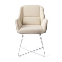 Jesper Home Eetkamerstoel 'Myoko' Cross White, kleur Sandy Hill - thumbnail