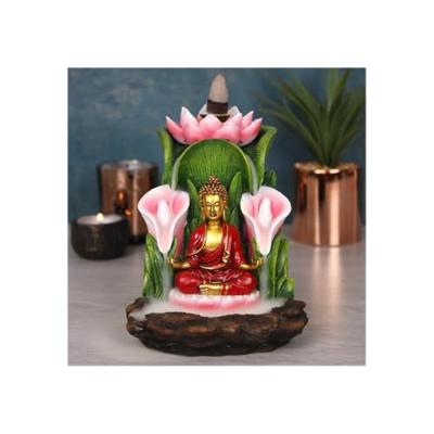 Backflow Wierook Houder Boeddha Polyresin (14 cm)