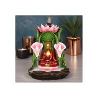 Backflow Wierook Houder Boeddha Polyresin (14 cm) - thumbnail