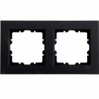 Kopp HK07 PURE mat zwart 2 voudig afdekraam - 4624710 - thumbnail