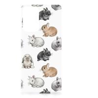 Dierenprint Telefoonhoesje voor Samsung Galaxy A52 | A52s (5G/4G) Konijntjes - thumbnail