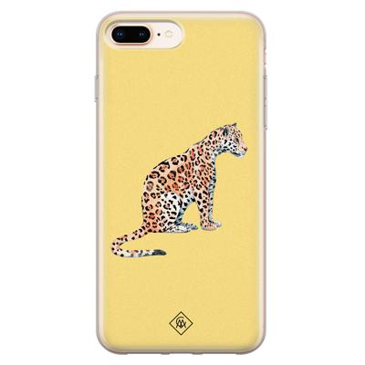 iPhone 8 Plus/7 Plus siliconen hoesje - Leo wild