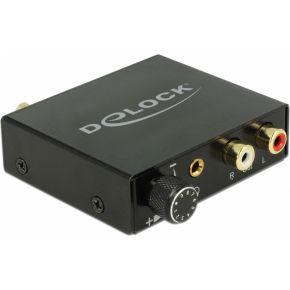 Delock Converter digitale audio naar analoge HD met hoofdtelefoonversterker.