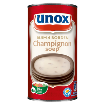 Unox Soep in Blik Champignonsoep 4 Porties 515 ml bij Jumbo