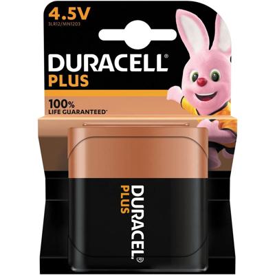 Duracell batterij Plus 100% 4,5V, op blister Duracell batterij Plus 100% 4,5V, op blister