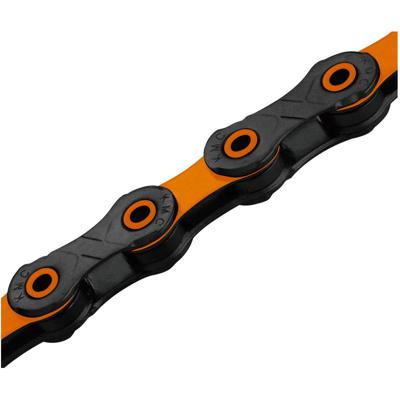 KMC fietsketting dlc 12 126 schakels - oranjezwart (272g)