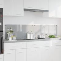 VidaXL Keuken spatscherm 2 pcs lichtgrijs 90 x 40 cm gehard glas - thumbnail
