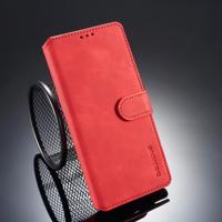Dg. MING retro olie kant horizontale flip case voor Galaxy Note9 met houder & kaartsleuven & portemonnee (rood) - thumbnail