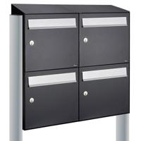 Allux Flow Set 2-Breed, 2-Hoog Met Dak Op Statief Zwart - 40040070_2x2ds - thumbnail