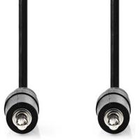 Nedis CAGL22000BK05 Stereo-audiokabel 3,5 Mm Male 3,5 Mm Male Vernikkeld 0.50 M Rond Zwart Label - thumbnail